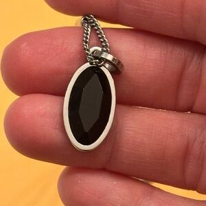 Dyrberg Kern Black Pendant Necklace